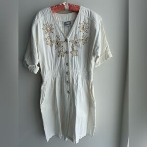 Vintage Mon Ami Fashions White Romper – Size 16 (L)
